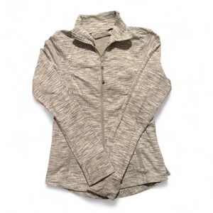 Lululemon Athletica Heathered Beige Zip-Up Jacket